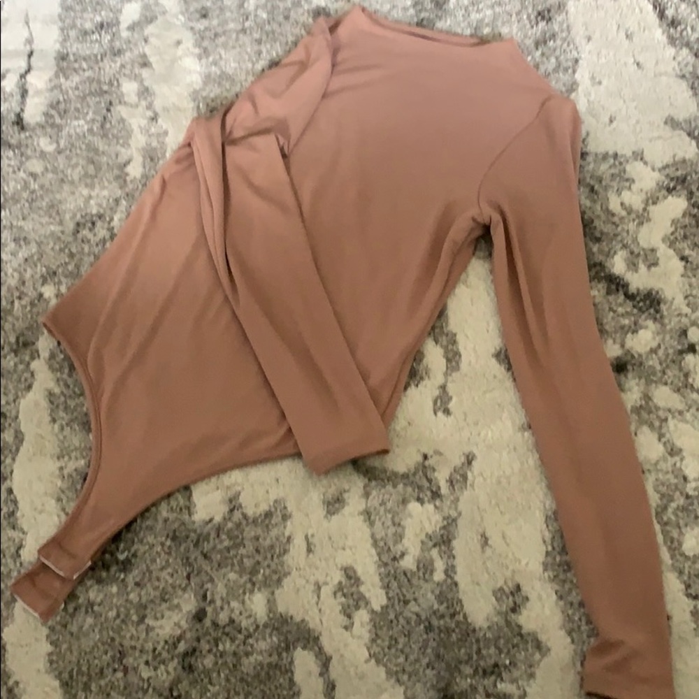 Long sleeve nude bodysuit